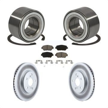 Front Wheel Bearing Coated Disc Brake Rotors And Ceramic Pads Kit For Toyota Camry KBB-118343