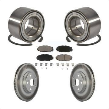 Front Wheel Bearing Coated Brake Rotor And Pad Kit For Toyota Corolla Matrix Pontiac Vibe KBB-118350