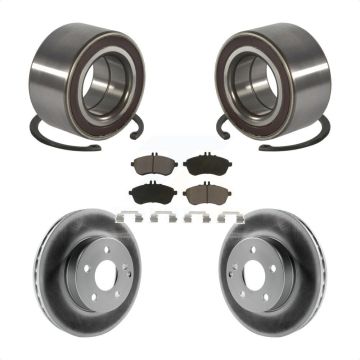 Front Wheel Bearing Coated Disc Brake Rotors And Ceramic Pads Kit For Mercedes-Benz C300 KBB-118359
