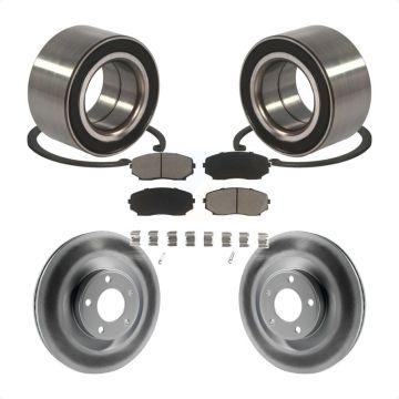 Front Wheel Bearing Coated Disc Brake Rotor And Ceramic Pad Kit For Ford Edge Lincoln MKX KBB-118365