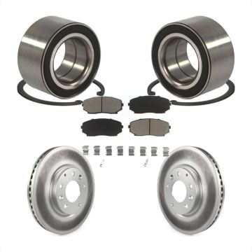 Front Wheel Bearing Coated Disc Brake Rotor Pads Kit For Mazda CX-7 Ford Edge Lincoln MKX KBB-118367