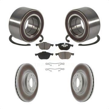Front Wheel Bearing Coated Disc Brake Rotors And Ceramic Pads Kit For Mazda 3 5 Sport KBB-118380