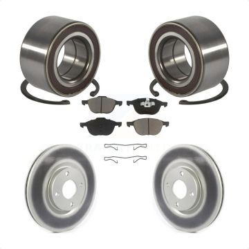 Front Wheel Bearing Coated Disc Brake Rotors And Pads Kit For 2018-2022 Ford EcoSport KBB-118385