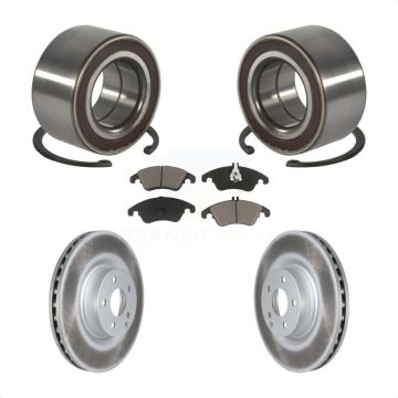 Front Wheel Bearing Coated Disc Brake Rotors And Pads Kit For Mercedes-Benz E400 E550 KBB-118389
