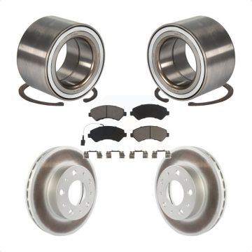 Front Wheel Bearing Coated Disc Brake Rotor And Pads Kit For Ram ProMaster 2500 3500 1500 KBB-118412