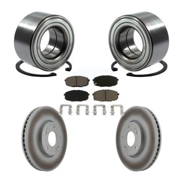 Front Wheel Bearing Coated Disc Brake Rotor And Ceramic Pad Kit For Kia Forte Koup Forte5 KBB-118419