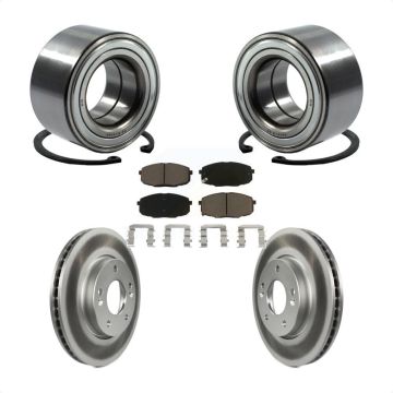 Front Wheel Bearing Coated Disc Brake Rotor And Ceramic Pad Kit For Kia Forte Koup Forte5 KBB-118420