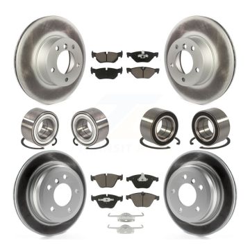 Front Rear Bearing Coated Disc Brake Rotors And Pads Kit (10Pc) For BMW 328i xDrive 328xi KBB-118433