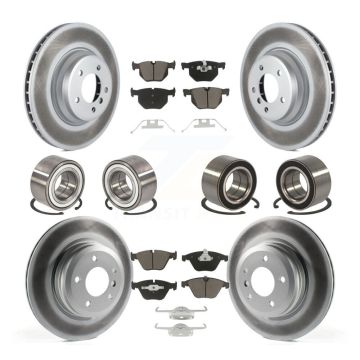 Front Rear Bearing Coated Disc Brake Rotors And Pads Kit (10Pc) For BMW 335i xDrive 335xi KBB-118434
