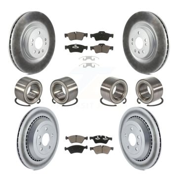 Front Rear Bearing Coated Brake Rotor Pads Kit (10Pc) For Mercedes-Benz GL350 GL320 GL450 KBB-118482