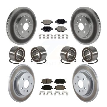 Front Rear Bearing Coated Brake Rotor Pads Kit (10Pc) For Buick Encore Chevrolet Trax AWD KBB-118491