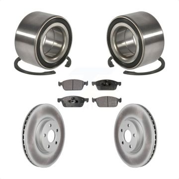 Front Wheel Bearing Coated Disc Brake Rotors And Pads Kit For Ford Transit Connect KBB-118504