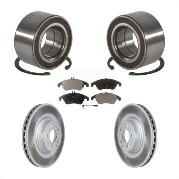 Front Wheel Bearing Coated Disc Brake Rotors And Pads Kit For Mercedes-Benz E400 E550 KBB-118513