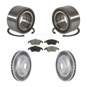 Front Wheel Bearing Coated Disc Brake Rotors And Pads Kit For Mercedes-Benz E400 E550 KBB-118531