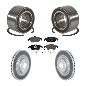 Front Wheel Bearing Coated Disc Brake Rotors And Pads Kit For Mercedes-Benz E400 E550 KBB-118540
