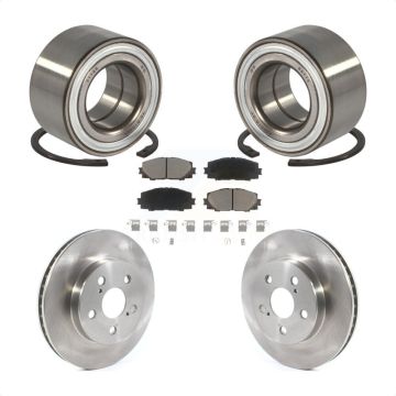 Front Wheel Bearing Disc Brake Rotors And Ceramic Pads Kit For Toyota Prius Prime AWD-e KBB-118555