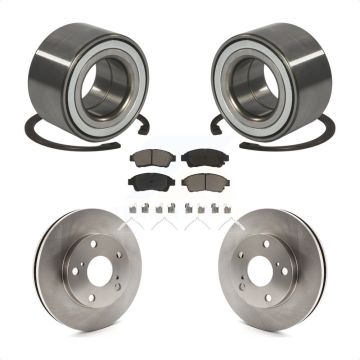 Front Wheel Bearing Disc Brake Rotors And Ceramic Pads Kit For Toyota Camry 2.2L KBB-118557