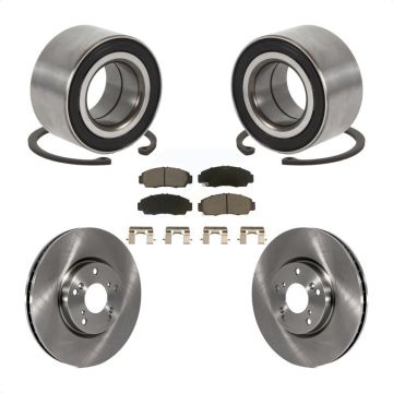 Front Wheel Bearing Brake Rotor And Pad Kit For 2004-2005 Acura TL Automatic transmission KBB-118571