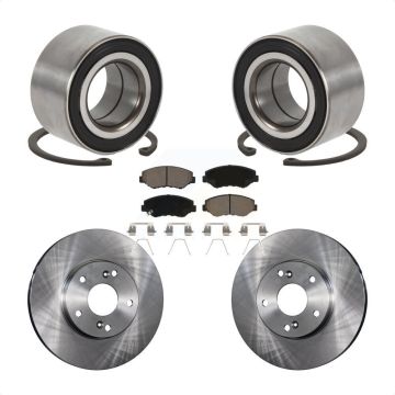 Front Wheel Bearing Disc Brake Rotors And Pads Kit For Honda Accord Fit Element Acura ILX KBB-118579