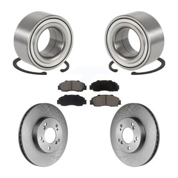 Front Wheel Bearing Disc Brake Rotors And Ceramic Pads Kit For Acura TL Legend RL KBB-118590