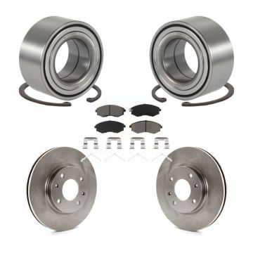 Front Wheel Bearing Disc Brake Rotors And Pads Kit For 2004 Hyundai Sonata To 09 03 KBB-118594