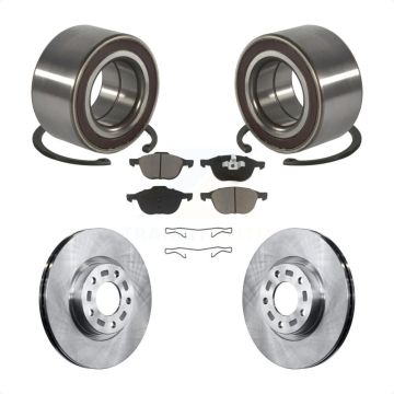 Front Wheel Bearing Disc Brake Rotors And Ceramic Pads Kit For Mazda 3 5 Sport KBB-118607