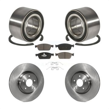 Front Wheel Bearing Brake Rotor Pad Kit For 13-18 Ford Focus ST With 320mm Diameter KBB-118617