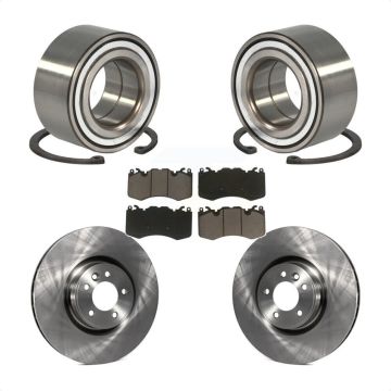 Front Wheel Bearing Disc Brake Rotors And Ceramic Pads Kit For Land Rover Range Sport KBB-118621