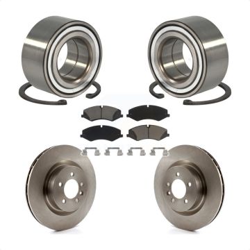 Front Wheel Bearing Disc Brake Rotors And Pads Kit For Land Rover Range Sport Discovery KBB-118622