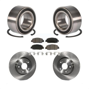 Front Wheel Bearing Disc Brake Rotors And Ceramic Pads Kit For Honda Accord KBB-118656