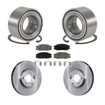 Front Wheel Bearing Disc Brake Rotors And Ceramic Pads Kit For Hyundai XG350 KBB-118668