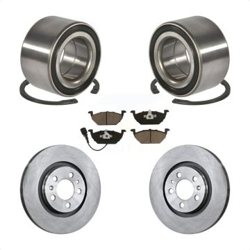 Front Wheel Bearing Disc Brake Rotors And Pads Kit For Volkswagen Jetta Beetle Golf City KBB-118675