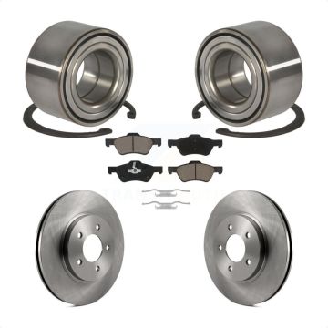Front Wheel Bearing Disc Brake Rotor And Ceramic Pads Kit For Ford Escape Mercury Mariner KBB-118683
