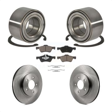 Front Wheel Bearing Brake Rotor And Pad Kit For Ford Escape Mazda Tribute Mercury Mariner KBB-118684