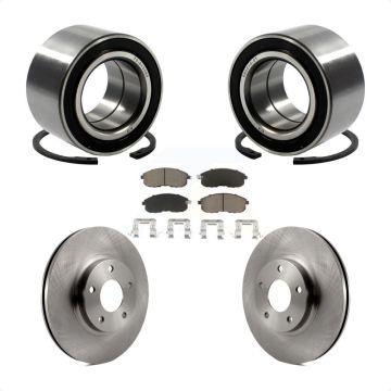 Front Wheel Bearing Disc Brake Rotors And Pads Kit For Nissan Altima Maxima INFINITI I35 KBB-118691