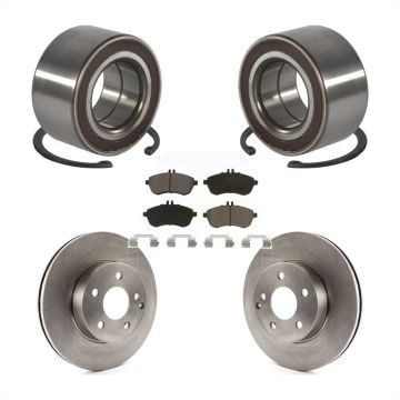 Front Wheel Bearing Disc Brake Rotors And Ceramic Pads Kit For Mercedes-Benz C300 KBB-118693