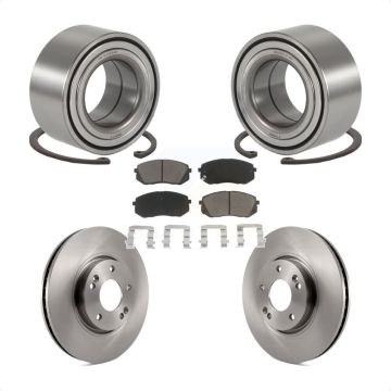 Front Wheel Bearing Disc Brake Rotor And Ceramic Pads Kit For Hyundai Tucson Kia Sportage KBB-118697
