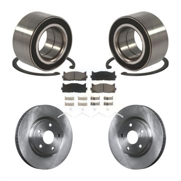 Front Wheel Bearing Disc Brake Rotor & Pad Kit For Toyota Camry Lexus ES350 Avalon ES300h KBB-118698