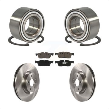 Front Wheel Bearing Disc Brake Rotor Pads Kit For Land Rover Discovery Sport Range Evoque KBB-118712