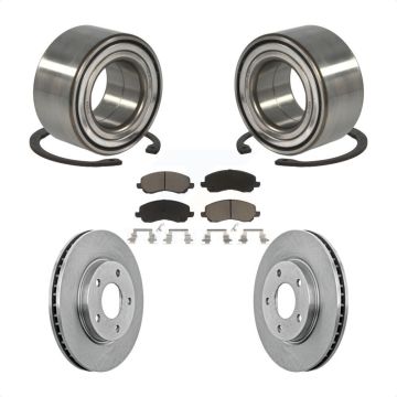 Front Wheel Bearing Disc Brake Rotors And Pads Kit For Mitsubishi Lancer Dodge Caliber KBB-118717