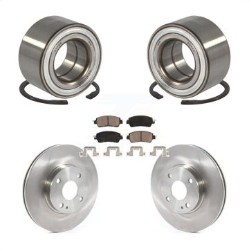 Front Wheel Bearing Disc Brake Rotors And Ceramic Pads Kit For Toyota Yaris iA KBB-118721