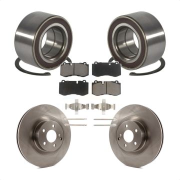 Front Wheel Bearing Disc Brake Rotors And Pads Kit For Mercedes-Benz S550 CL550 S350 KBB-118730