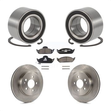 Front Wheel Bearing Disc Brake Rotors And Pads Kit For Mercedes-Benz ML320 ML350 ML430 KBB-118756