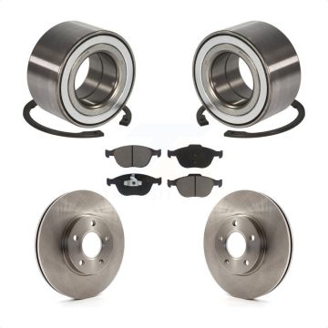 Front Wheel Bearing Disc Brake Rotors And Pads Kit For 2010-2013 Ford Transit Connect KBB-118764