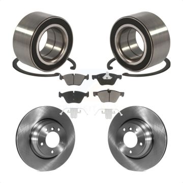 Front Wheel Bearing Disc Brake Rotors And Ceramic Pads Kit For 2006 BMW 330xi KBB-118772