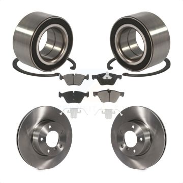 Front Wheel Bearing Disc Brake Rotors And Ceramic Pads Kit For 2008 BMW 328xi To 08 07 KBB-118775