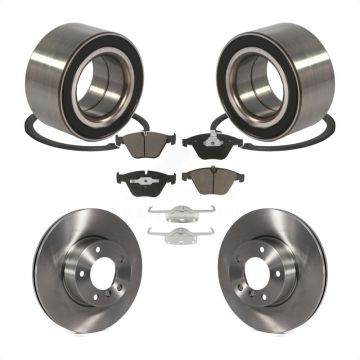Front Wheel Bearing Disc Brake Rotors And Ceramic Pads Kit For BMW 328i xDrive 328xi KBB-118776