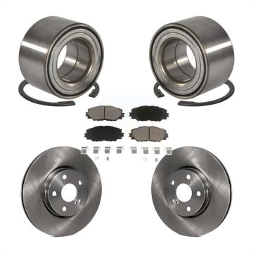 Front Wheel Bearing Disc Brake Rotors And Pads Kit For Toyota Corolla Matrix Pontiac Vibe KBB-118782