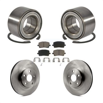 Front Wheel Bearing Brake Rotor Pads Kit For 2003-2008 Toyota Corolla Matrix Pontiac Vibe KBB-118797