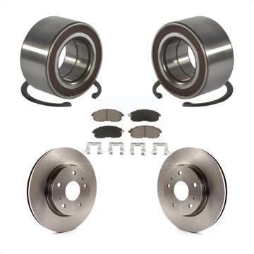 Front Wheel Bearing Disc Brake Rotors And Ceramic Pads Kit For Suzuki SX4 Crossover KBB-118805